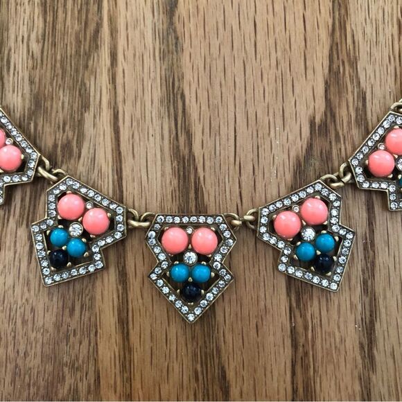 J.Crew | Bright Pendant Statement Necklace | 18” Adjustable - Picture 1 of 3